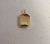 Gouden medaillon 8 kant 